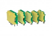 Clema pe sina DIN-rail 16 mm galben-verde Elmark
