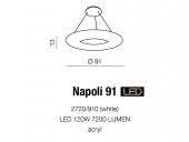 Suspensie moderna LED 120W NAPOLI AZ1317 AZZARDO