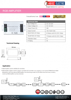 Amplificator banda led 10A 101-001-0360 Horoz
