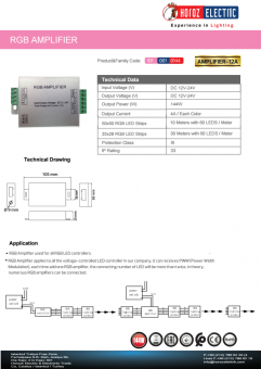 Amplificator banda led 4A 101-001-0144 Horoz