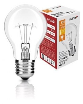 Bec incandescent industrial E27 60W ASG27WW-60W Avide