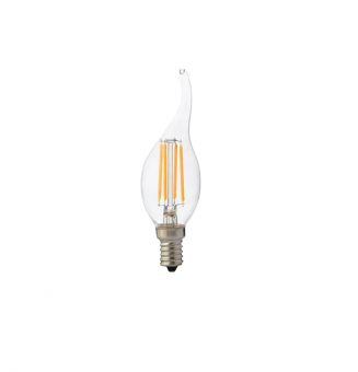 Bec LED 6W E14 2700K Filament-6 Flame HOROZ