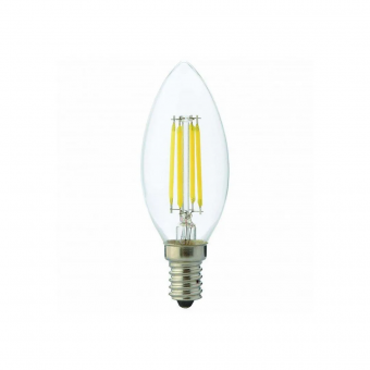 Bec LED 6W E14 4200K Filament-6 Candle HOROZ