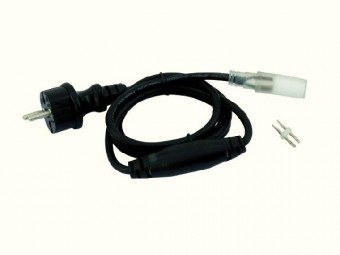 Cablu alimentare cu stecher si transformator instalatie 1.5m LED 30-191500