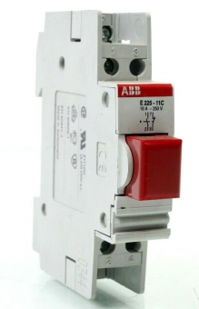 Comutator cu buton actionare sina DIN 1ND+1NI E225-11C ABB