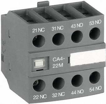 Contact auxiliar frontal 2NO+2NC CA4-22M ABB