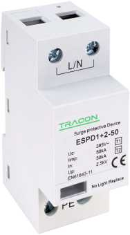 Descarcator de supratensiune 1 pol T1+T2, integrat, AC Tracon