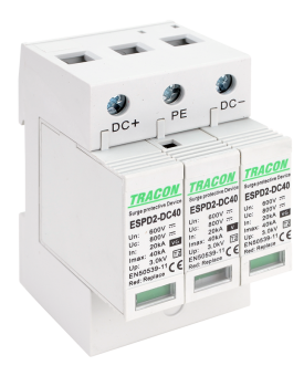 Descarcator de supratensiune T2, DC, 600V Tracon