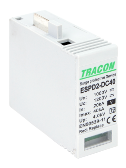 Element modular descarcator de supratensiune V, T2, DC, 1000V Tracon