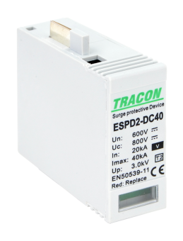 Element modular descarcator de supratensiune V, T2, DC, 600V Tracon