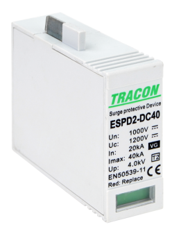 Element modular descarcator de supratensiune,VG, T2, DC,1000V Tracon