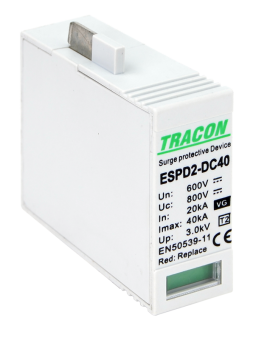 Element modular descarcator de supratensiune,VG, T2, DC,600V Tracon
