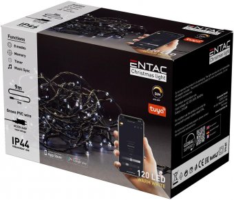 Instalatie exterior 120 LED alb cald 9m Tuya APP IP44 Entac
