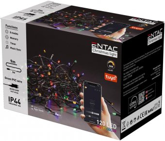 Instalatie exterior 120 LED Colorat 9m Tuya APP IP44 Entac