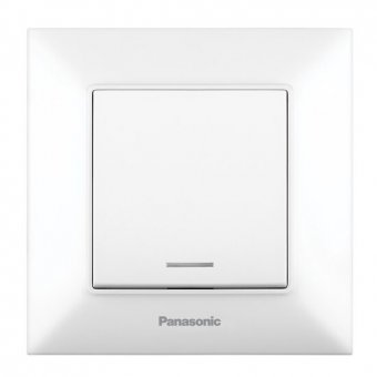 Intrerupator simplu cu led alb incastrat Arkedia Slim