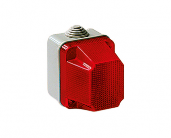 Lampa avertizare E14 IP55 rosu EC320R ELMARK