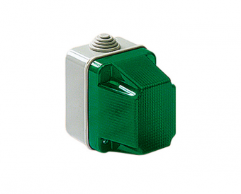 Lampa avertizare E14 IP55 verde EC320V ELMARK