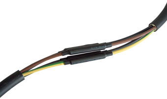 Manson pentru cabluri ecranate cu lita, adeziv, 4×6mm2-4×25mm2