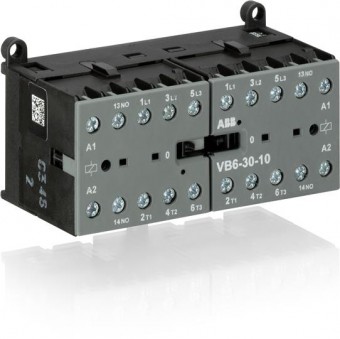 Mini contactor 3 poli reversibil 6A 380...415V AC VB6-30-10-85 ABB