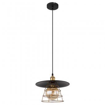 Pendul vintage 1 bec E27 VIEJO 15086BH1 Globo