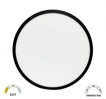 Plafoniera moderna led 24W, cu senzor, CCT, IP40 21-2832418