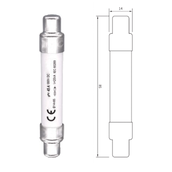 Siguranta fuzibila cilindrica 14x85mm 50A DC 15PV50A ELMARK