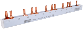 Sina legaturi sigurante cu pini 3 poli 12 module 63A 230/400VAC TFSS-3-12
