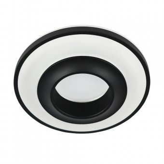 Spot incastrat 1 bec GU10 BEGONVIL negru Horoz