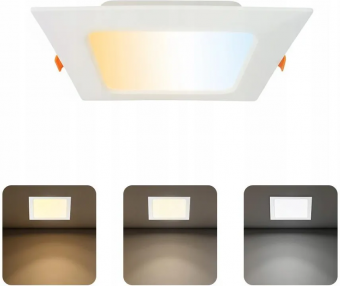 Spot incastrat LED SMD 12W CCT ALEXIS-12SQ HOROZ