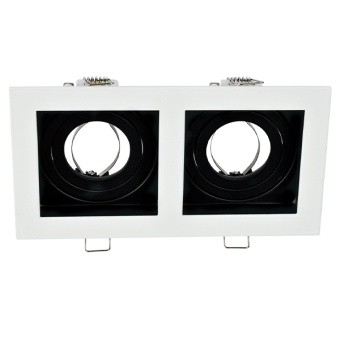 Spot incastrat orientabil GU10 92EL110SQ2/WHBK Elmark