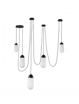 Suspensie 5 becuri E14 BLAKY 9092826 NOVA LUCE