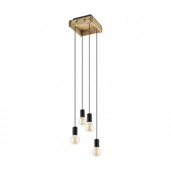 Suspensie vintage 4 becuri E27 Wootoon 43591 Eglo