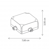 Adaptor corp iluminat HEXA 2.6W KL181167 Klausen