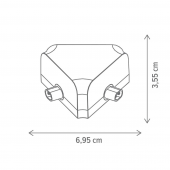 Adaptor corp iluminat HEXA 2W KL181166 Klausen
