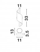 Aplica 1 bec led 9W VALENTIN 9030634 Nova Luce