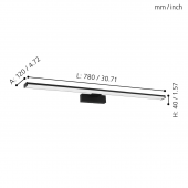 Aplica baie LED 14W PANDELLA 98677 Eglo