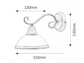Aplica clasica 1 bec E27 ELISETT 2751 RABALUX
