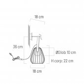 Aplica clasica 1 bec G9 MEMORY KL101021 Klausen