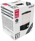 Aplica exterior cu senzor E27 BERLIN AOLWE27-S-BER Avide