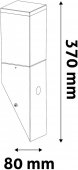 Aplica exterior cu senzor E27 PANAMA AOLWE27-PAN-S-B Avide