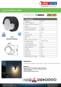 Aplica exterior LED 12W SUGA-12/RC HOROZ