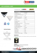 Aplica exterior led 15W IP65 Dragon 076-060-0015 Horoz
