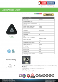 Aplica exterior led 5W IP54 ANGEL-5 Horoz