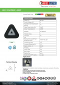 Aplica exterior led 8W IP54 ANGEL-8 Horoz