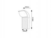 Aplica exterior led 9W HONK KONG 7166 Rabalux