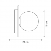 Aplica moderna E27 FELT KL101068 Klausen