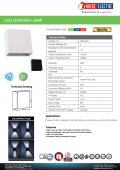 Aplica moderna exterior LED 4W SEKOYA HOROZ