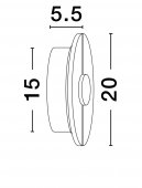 Aplica moderna LED 12W AIDER 9019745 NOVA LUCE