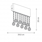 Aplica moderna led 12W ROYALTY KL141025 Klausen