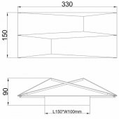 Aplica moderna led 14W FUJI 8159 Mantra